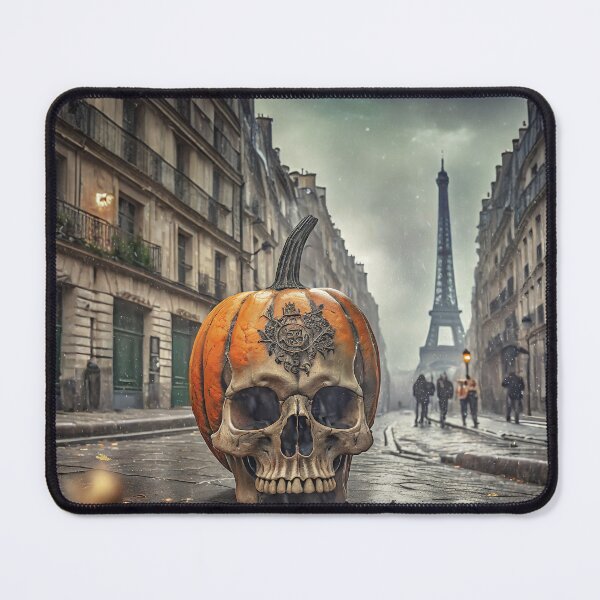 Item preview, Spooky Pumkin Skull in Paris Street designed and sold by designsbytrang.