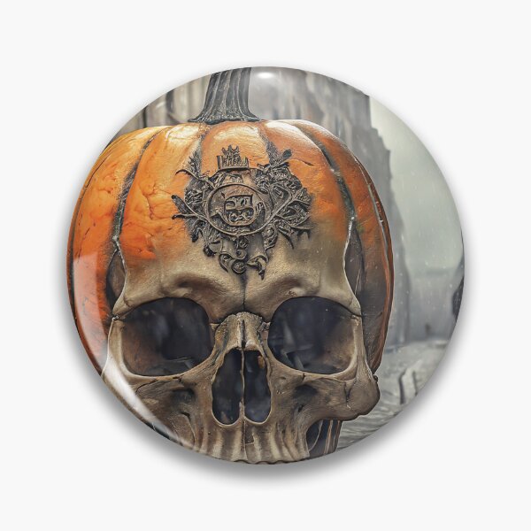 Item preview, Spooky Pumkin Skull in Paris Street designed and sold by designsbytrang.