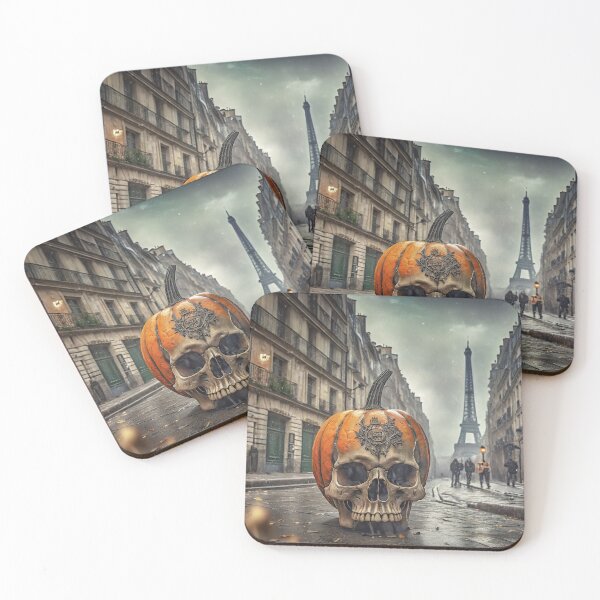 Item preview, Spooky Pumkin Skull in Paris Street designed and sold by designsbytrang.