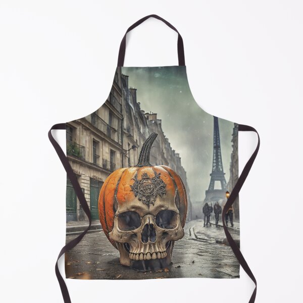 Item preview, Spooky Pumkin Skull in Paris Street designed and sold by designsbytrang.