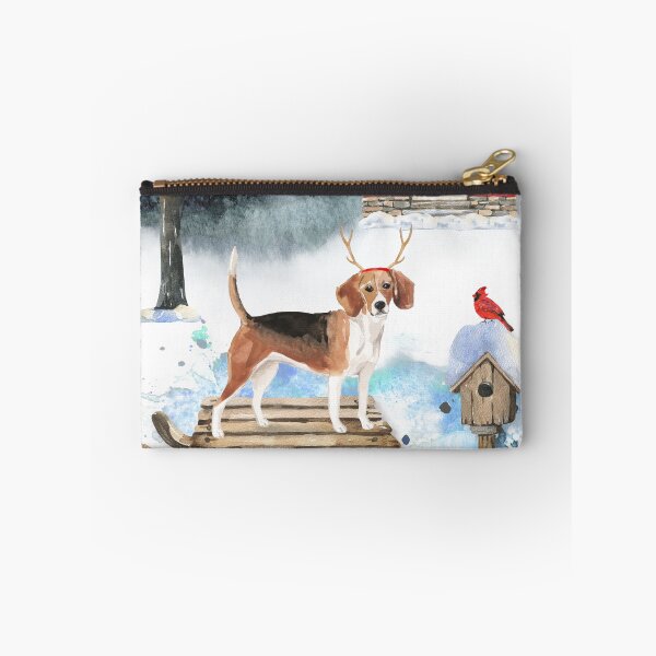 Item preview, Sledging Beagle Christmas Card designed and sold by HugsAndPrints.