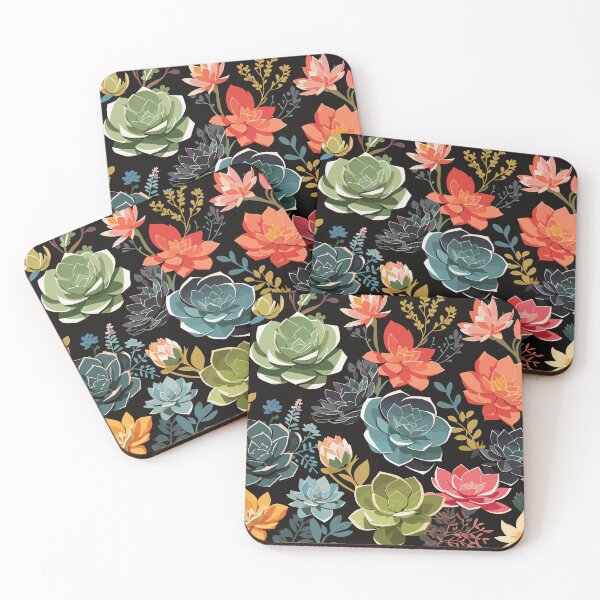 Item preview, Fantastical Succulent Pattern Colorful Plants designed and sold by GlobalDesigns-.