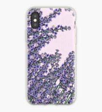 Schickes rosa lila niedliches Lavendel-Blumenmuster iPhone-Hülle & Cover