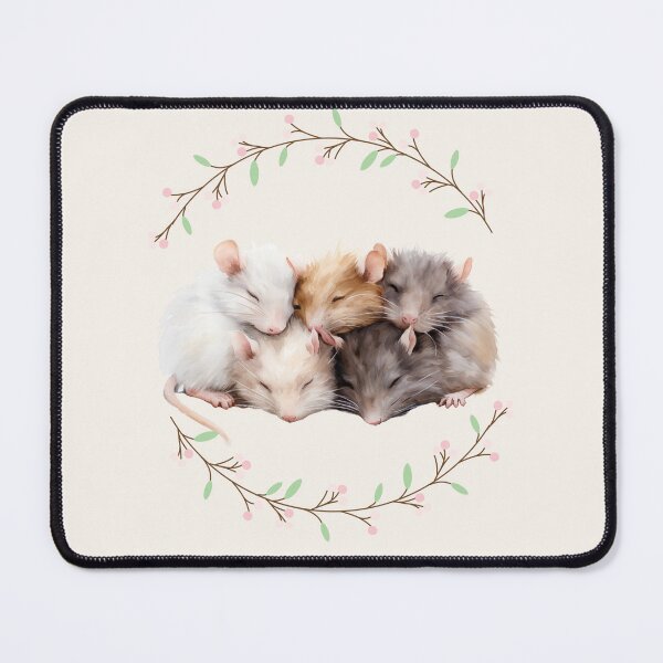 Item preview, Watercolor Rat, Fluffy Rat, Rats pile designed and sold by Lil-Satu.