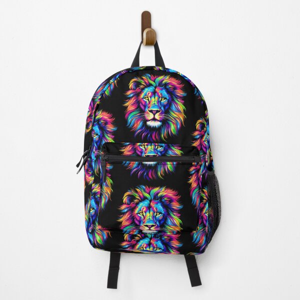 Item preview, Bright Color Lion with Colorful Hair designed and sold by MagicColorPrint.