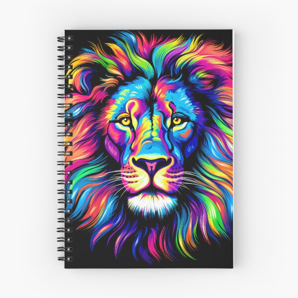 Item preview, Bright Color Lion with Colorful Hair designed and sold by MagicColorPrint.