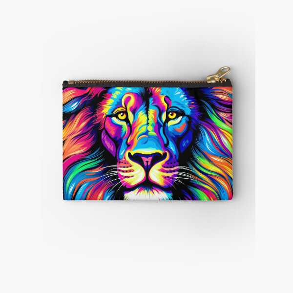 Item preview, Bright Color Lion with Colorful Hair designed and sold by MagicColorPrint.