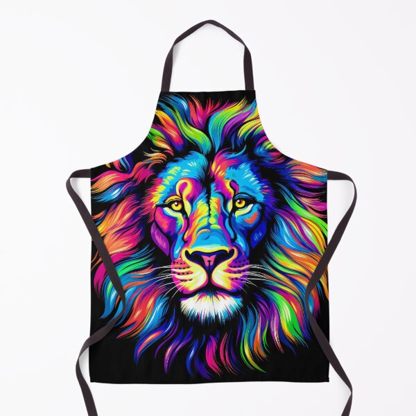 Item preview, Bright Color Lion with Colorful Hair designed and sold by MagicColorPrint.