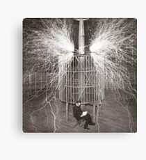 Nikola Tesla Metal Print