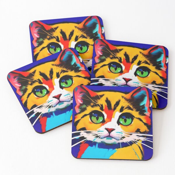 Item preview, FANTASY CAT MULTICOLORED designed and sold by inarausch2023.