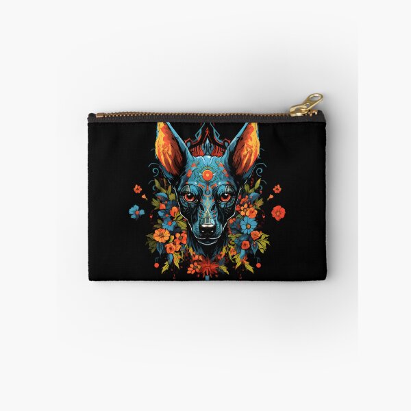 Item preview, Xoloitzcuintli Surrounded by Vibrant Flowers designed and sold by InkedBeasts.