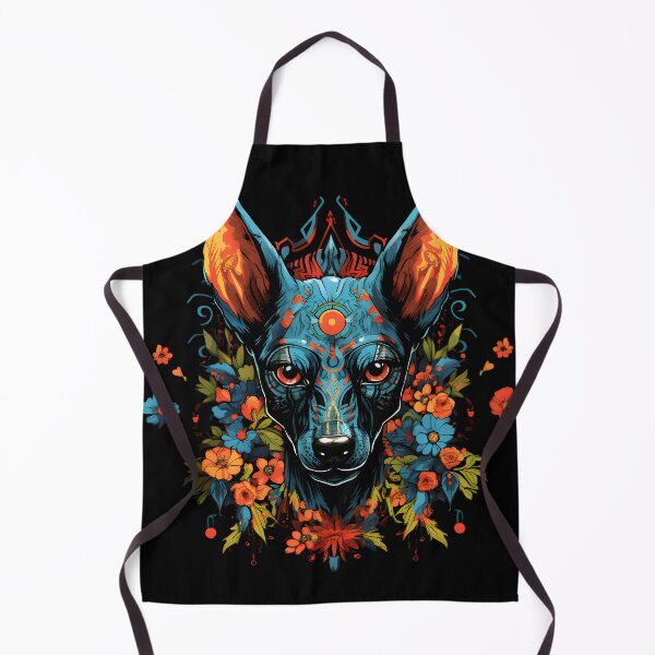 Item preview, Xoloitzcuintli Surrounded by Vibrant Flowers designed and sold by InkedBeasts.