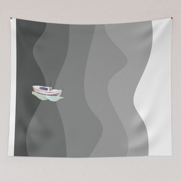 Item preview, ocean waves, sailboat designed and sold by teacherpeiyuan.