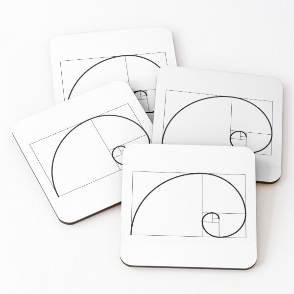 Aperçu de l'œuvre Nombre d'or Spirale de Fibonacci créée et vendue par ideograma.