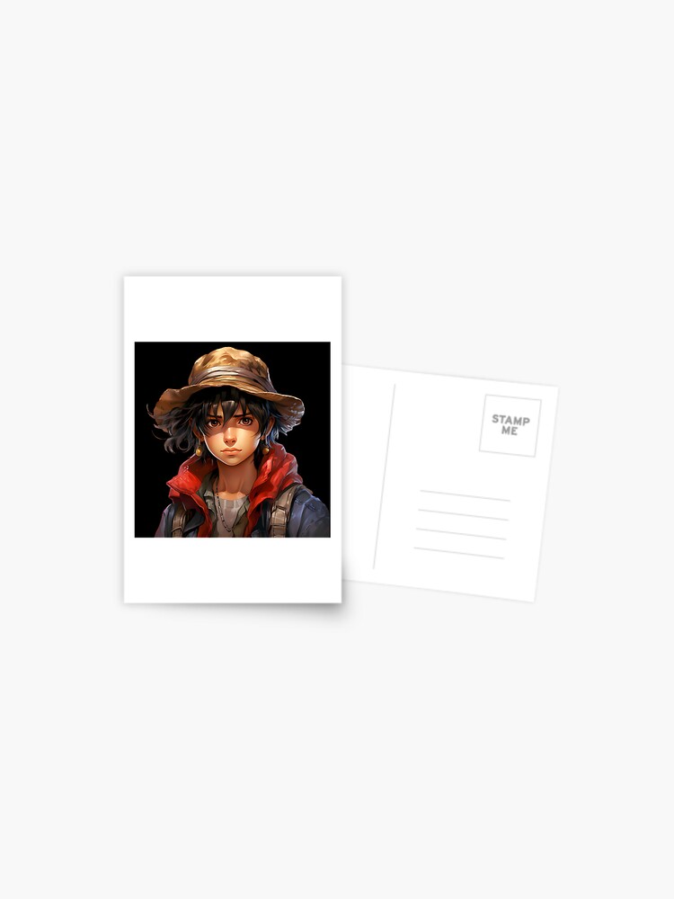 Reimagined Monkey D. Luffy from One Piece Postcard for Sale by