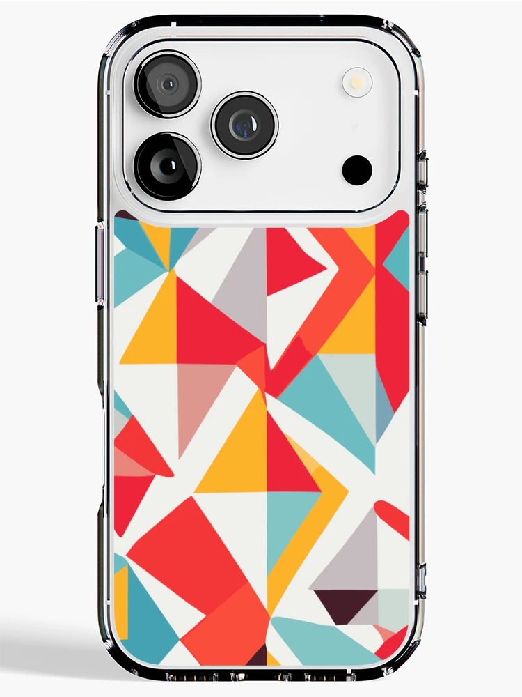 Thumbnail 1 of 5, iPhone Case, Geometric Colorful Pattern designed and sold by GlobalDesigns-.