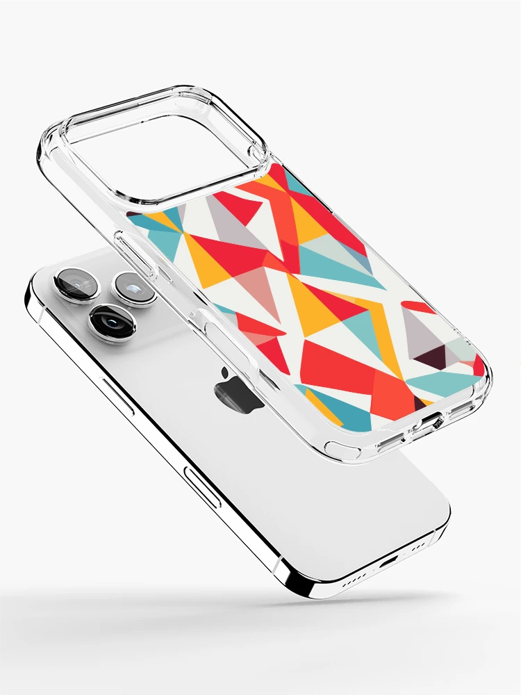 Thumbnail 2 of 5, iPhone Case, Geometric Colorful Pattern designed and sold by GlobalDesigns-.