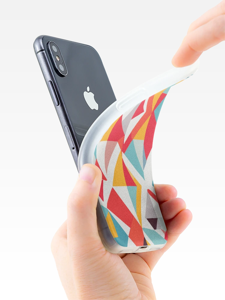 Thumbnail 4 of 5, iPhone Case, Geometric Colorful Pattern designed and sold by GlobalDesigns-.