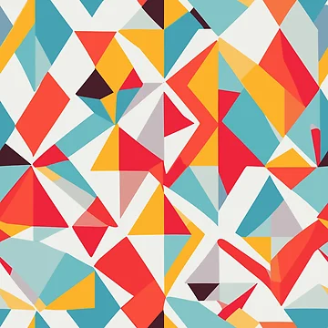 Artwork thumbnail, Geometric Colorful Pattern by GlobalDesigns-