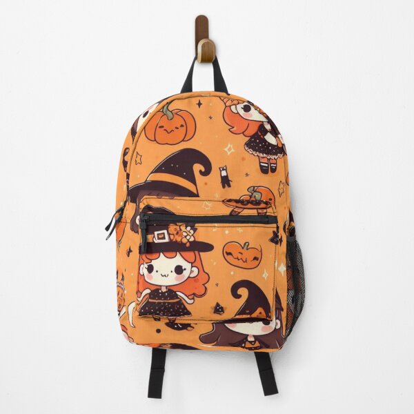 Item preview, Whimsical Witches: Adorable Orange Magic Pattern" designed and sold by lujubraga.