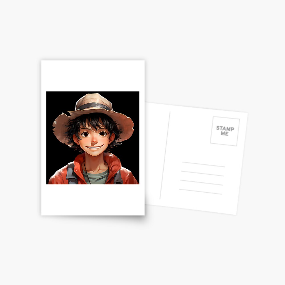 Reimagined Monkey D. Luffy from One Piece Postcard for Sale by