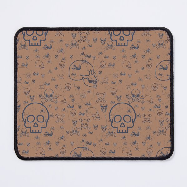 Item preview, Assorted Skulls: Halloween Macabre Pattern Brown designed and sold by ara-designs.