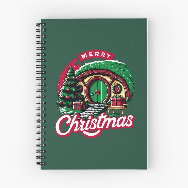 Item preview, Merry Christmas - Festive Halfling Hole with Tree and Presents - Fantasy Christmas designed and sold by Fenay Designs.