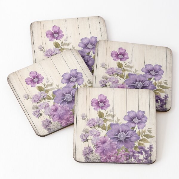 Item preview, Beautiful flowers on a light wooden background designed and sold by FlyingRaven1.