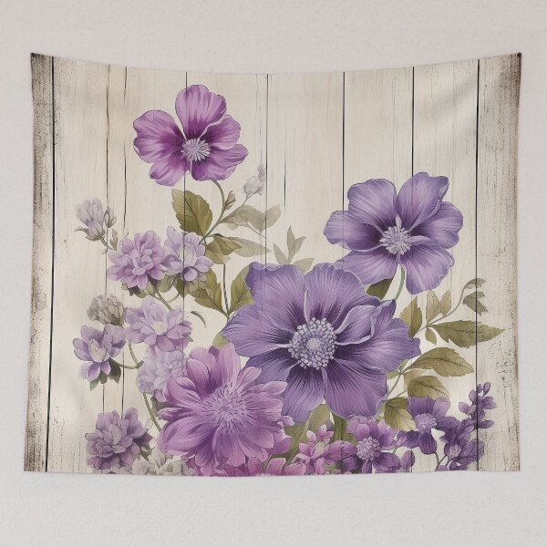 Item preview, Beautiful flowers on a light wooden background designed and sold by FlyingRaven1.