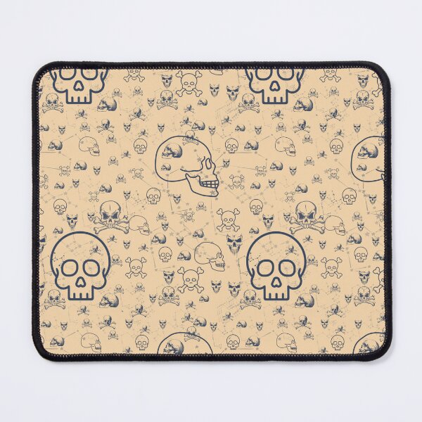 Item preview, Assorted Skulls: Halloween Macabre Pattern Beige designed and sold by ara-designs.
