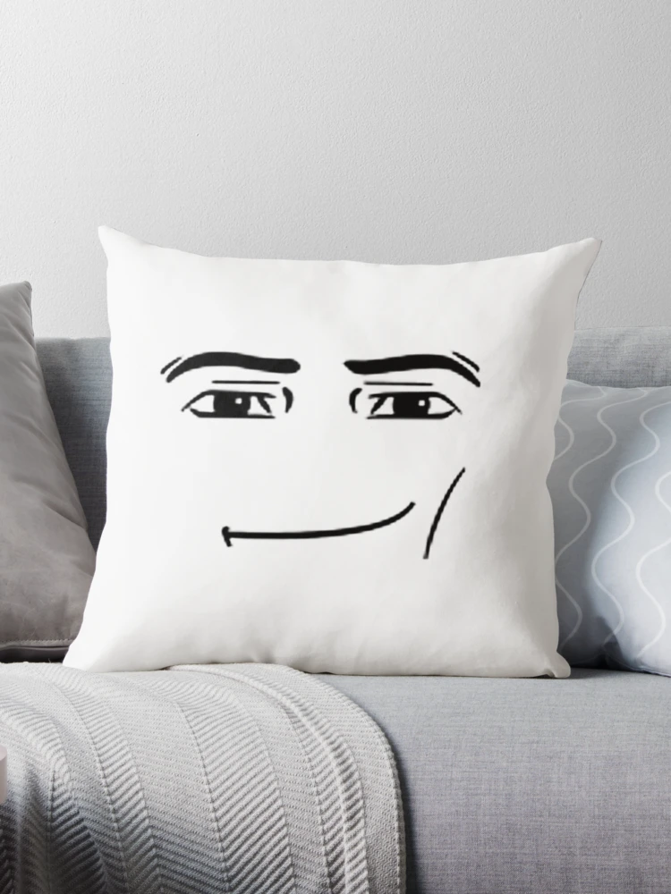 Man Face  Throw Pillow for Sale by Needlessworks