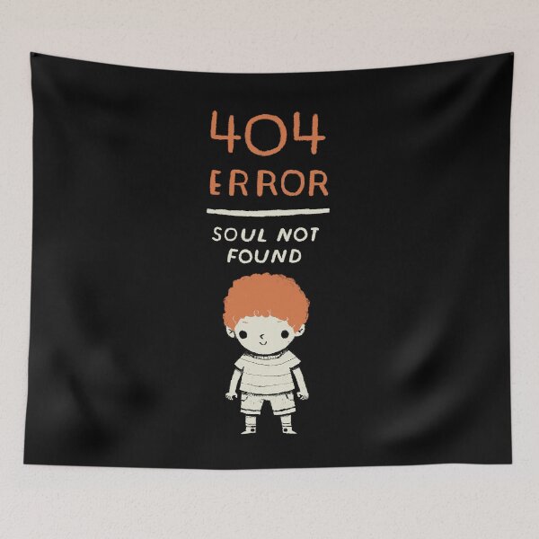 Item preview, 404 error - soul not found.  designed and sold by louros.