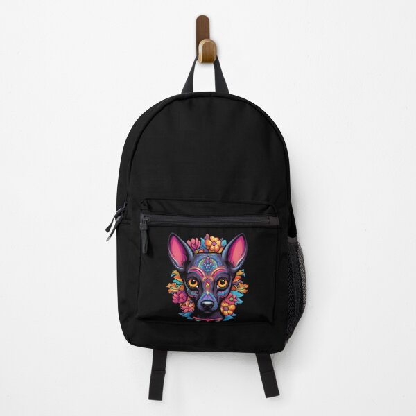 Item preview, Xoloitzcuintli Puppy in Dia de los Muertos Style - Bold and Vibrant designed and sold by InkedBeasts.