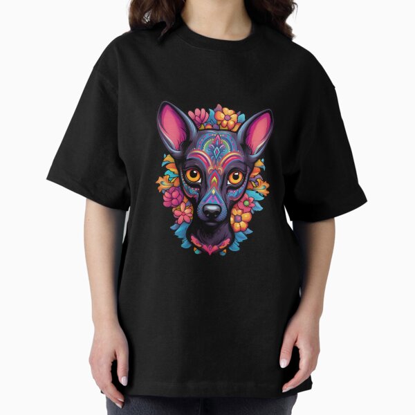 Item preview, Cachorro Xoloitzcuintli al estilo del Día de los Muertos: atrevido y vibrante designed and sold by InkedBeasts.