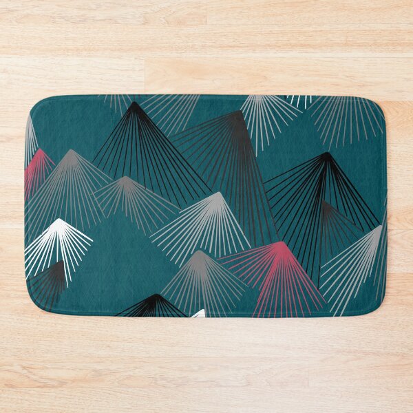 Item preview, Round abstract / mountains (blue round/white background) designed and sold by MentaLee.