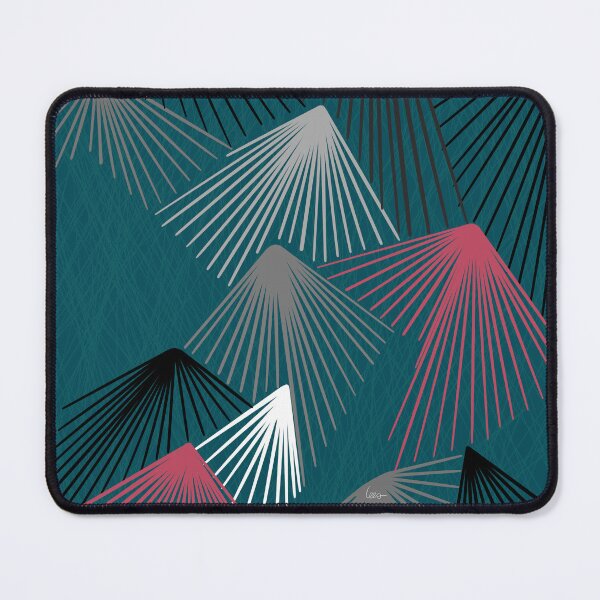 Item preview, Round abstract / mountains (blue round/white background) designed and sold by MentaLee.