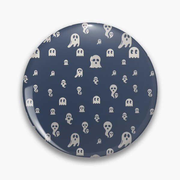 Item preview, Friendly Ghosts: Halloween Playful Pattern Navy Blue designed and sold by ara-designs.