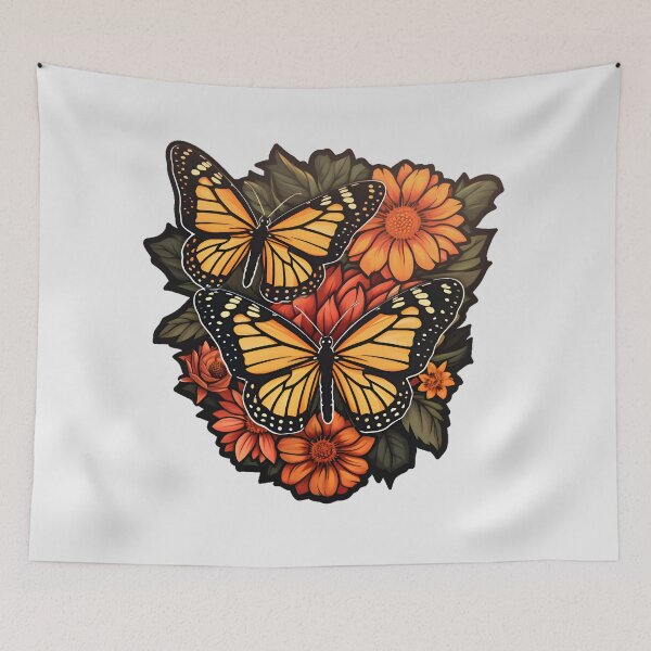 Item preview, Dia de los Muertos Mariposas - Earthy Tones and Soft Pastels designed and sold by InkedBeasts.