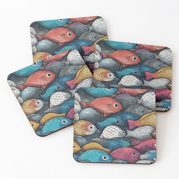 Item preview, Fishes Mosaic. designed and sold by Giulivo Store Graphic.