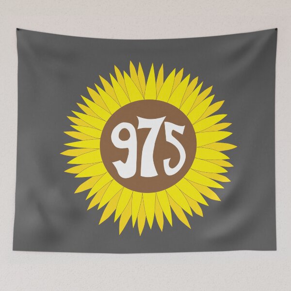 Item preview, Hand Drawn Missouri Sunflower 975 Area Code designed and sold by itsrturn.