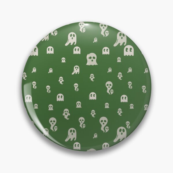 Item preview, Friendly Ghosts: Halloween Playful Pattern Green designed and sold by ara-designs.