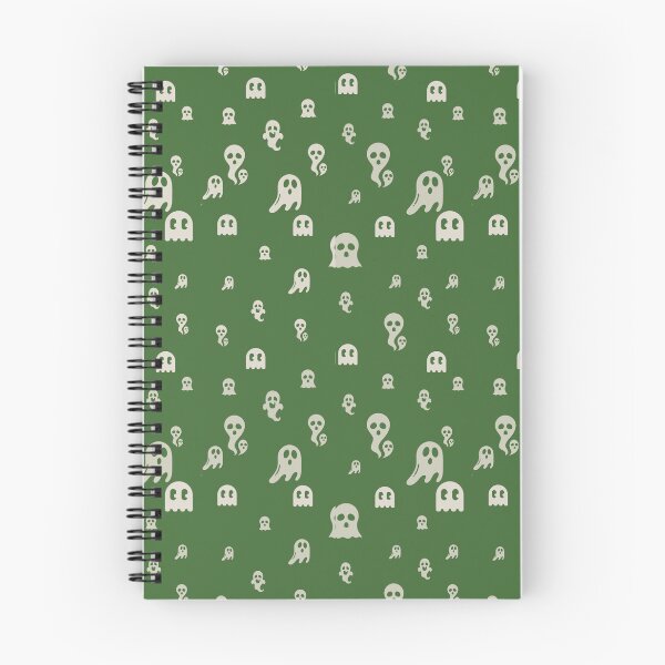 Item preview, Friendly Ghosts: Halloween Playful Pattern Green designed and sold by ara-designs.