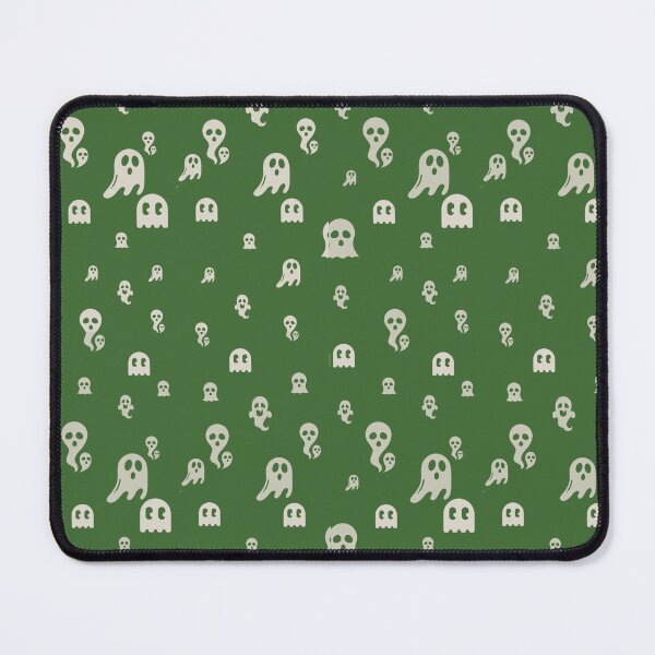 Item preview, Friendly Ghosts: Halloween Playful Pattern Green designed and sold by ara-designs.