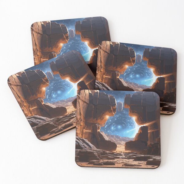 Item preview, Stargate to another world, time portal, wormhole, alternate reality, hidden city, mountain village, mystical time portal, alternate universe designed and sold by QuirkyTease.