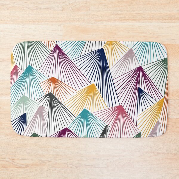 Item preview, Round abstract / mountains (white round/black background) designed and sold by MentaLee.