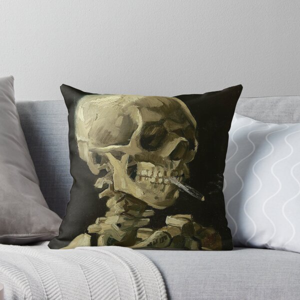 Item preview, Skull of a Skeleton with Burning Cigarette - Van Gogh designed and sold by BestPaintings.