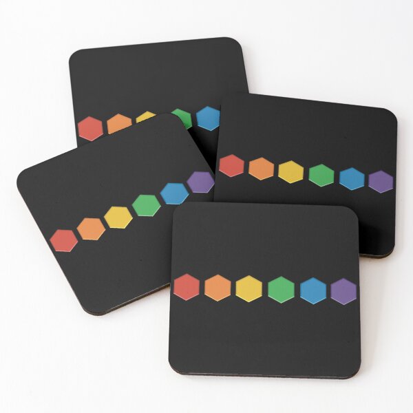 Item preview, Rainbow Hexagons designed and sold by MadeByGeeClowes.