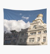 Half and Half - Sophisticated Madrid Facades in Sun and Shade Tapestry