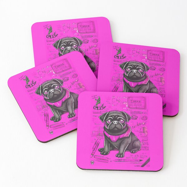 Item preview, Pug Sketchbook 10 PINK designed and sold by RedBluffTraders.