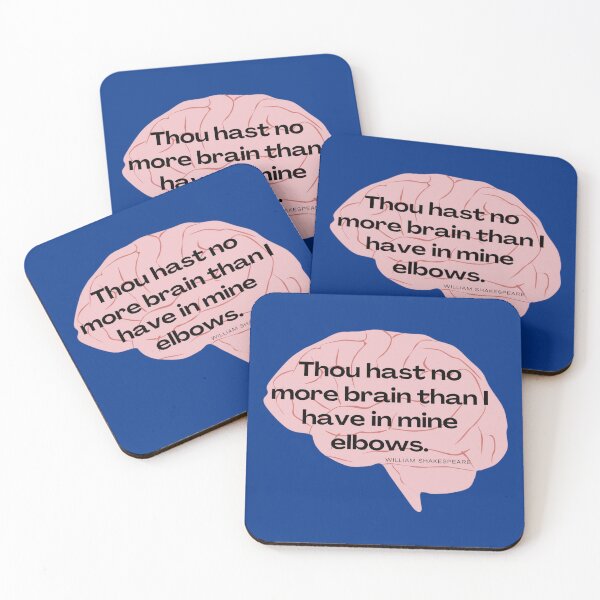 Item preview, No More Brain Shakespeare Insult Quote Troilus and Cressida designed and sold by Sunshine-Dreams.
